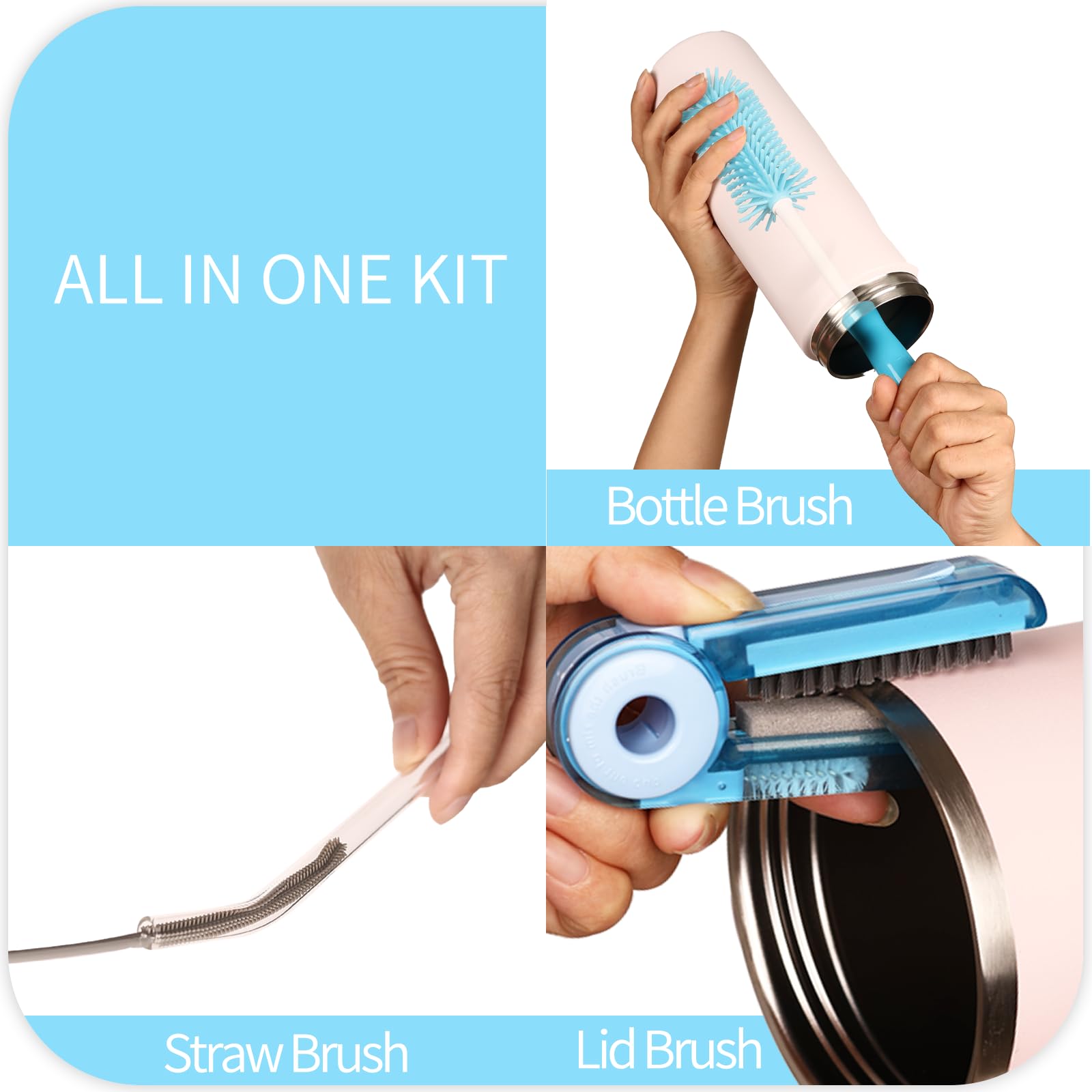 Fojaglad stiff corner brush reaches tight edges for scrubbing