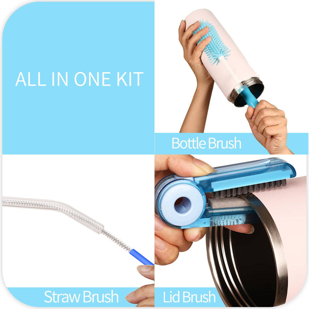 Fojaglad straw brush 12.6 inches cleans long, narrow straws.