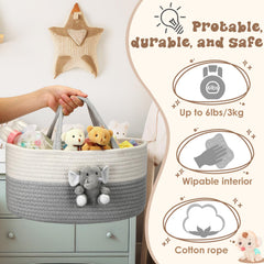 FoldTier Elephant Diaper Caddy as a ready baby shower gift.