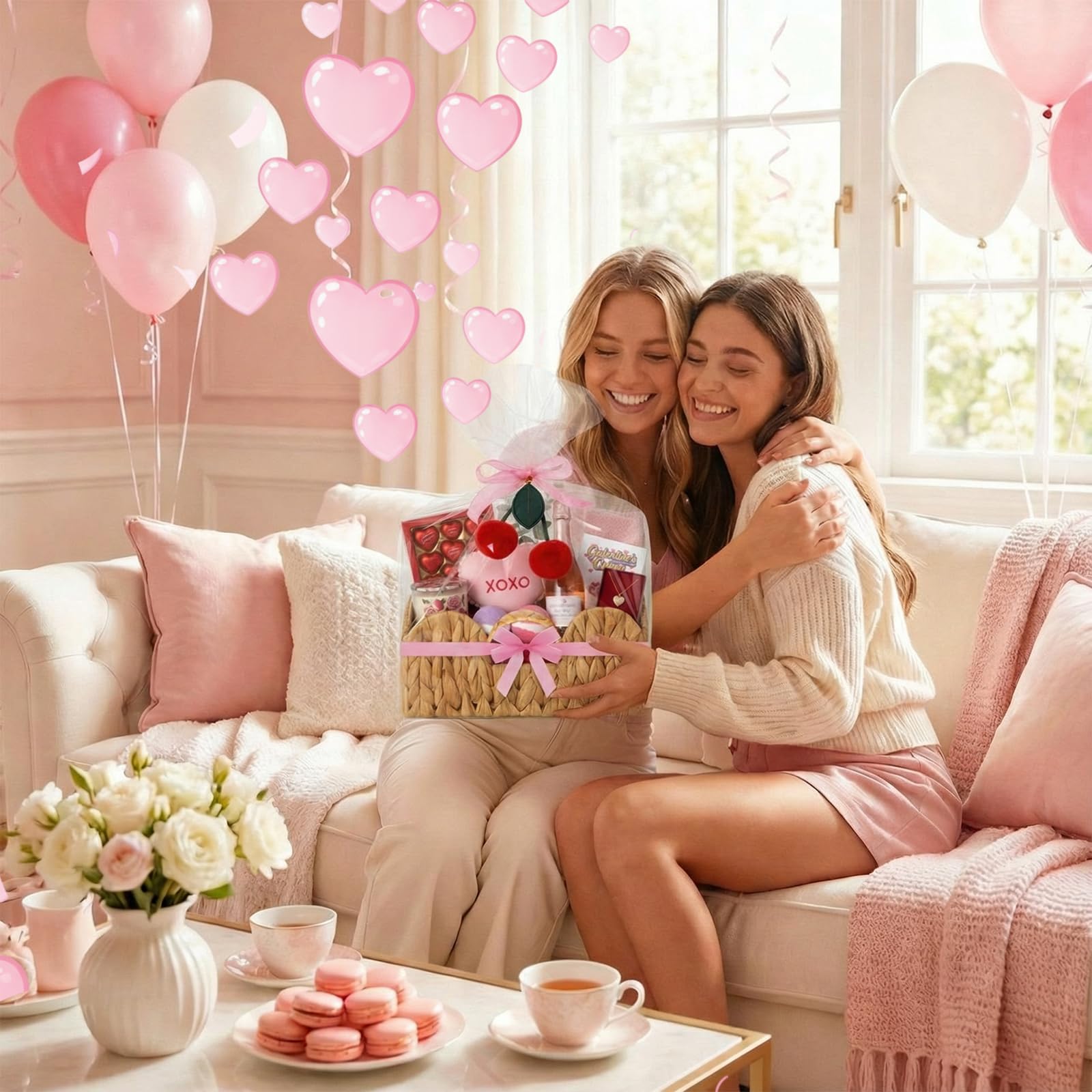 FoldTier galentine decoration idea showing a functional yet festive display