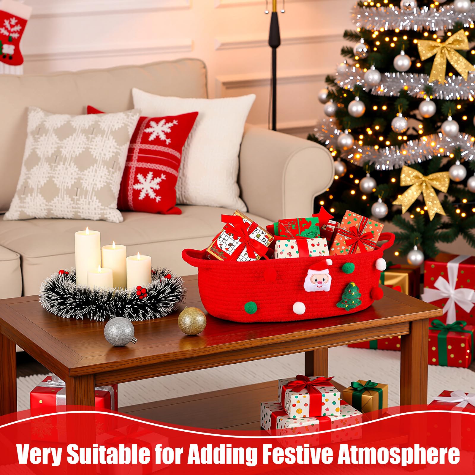 FoldTier Gift Storage Under Tree keeps gifts neat and accessible during celebrations.