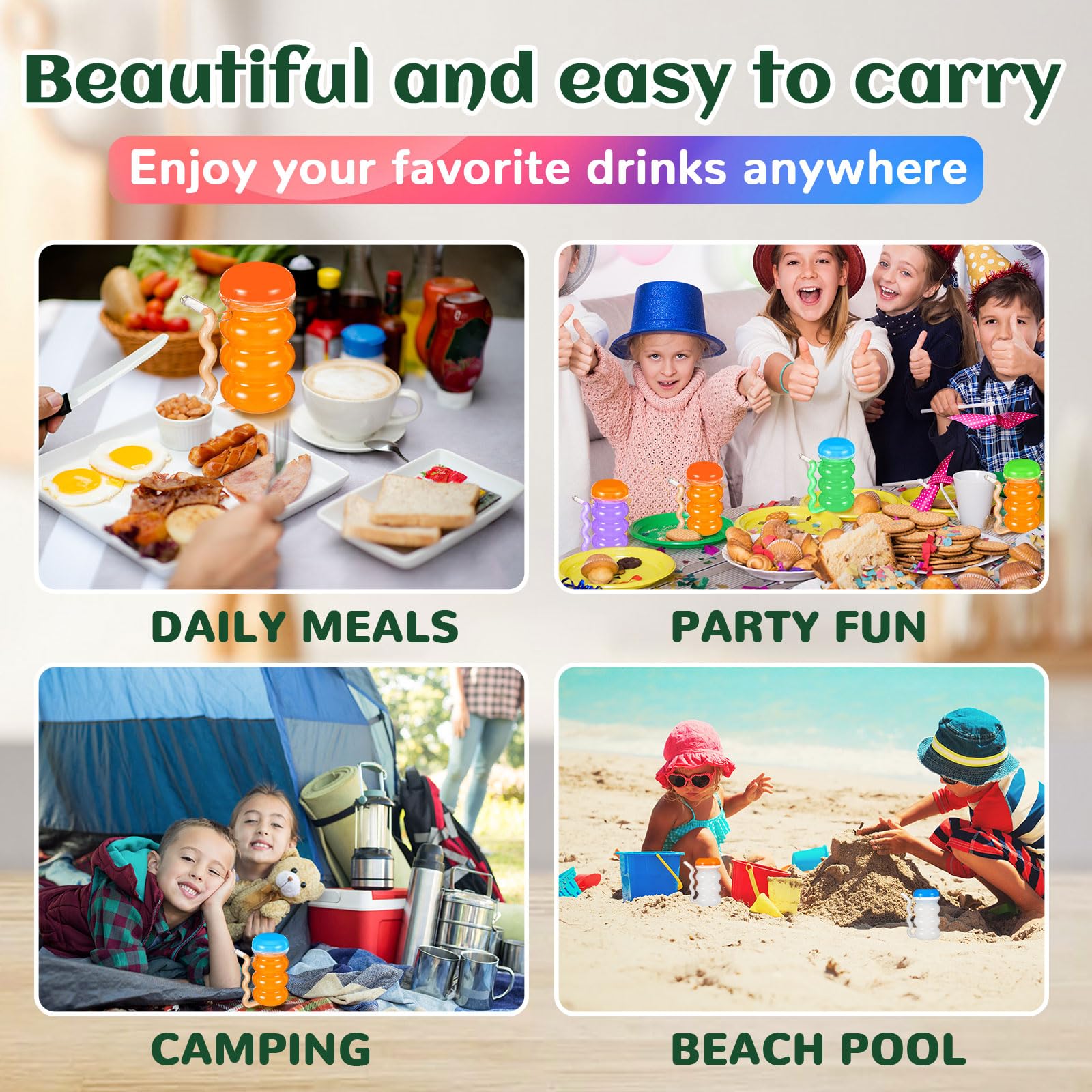 FoldTier spill-proof plastic cup suitable for multi-age family use.
