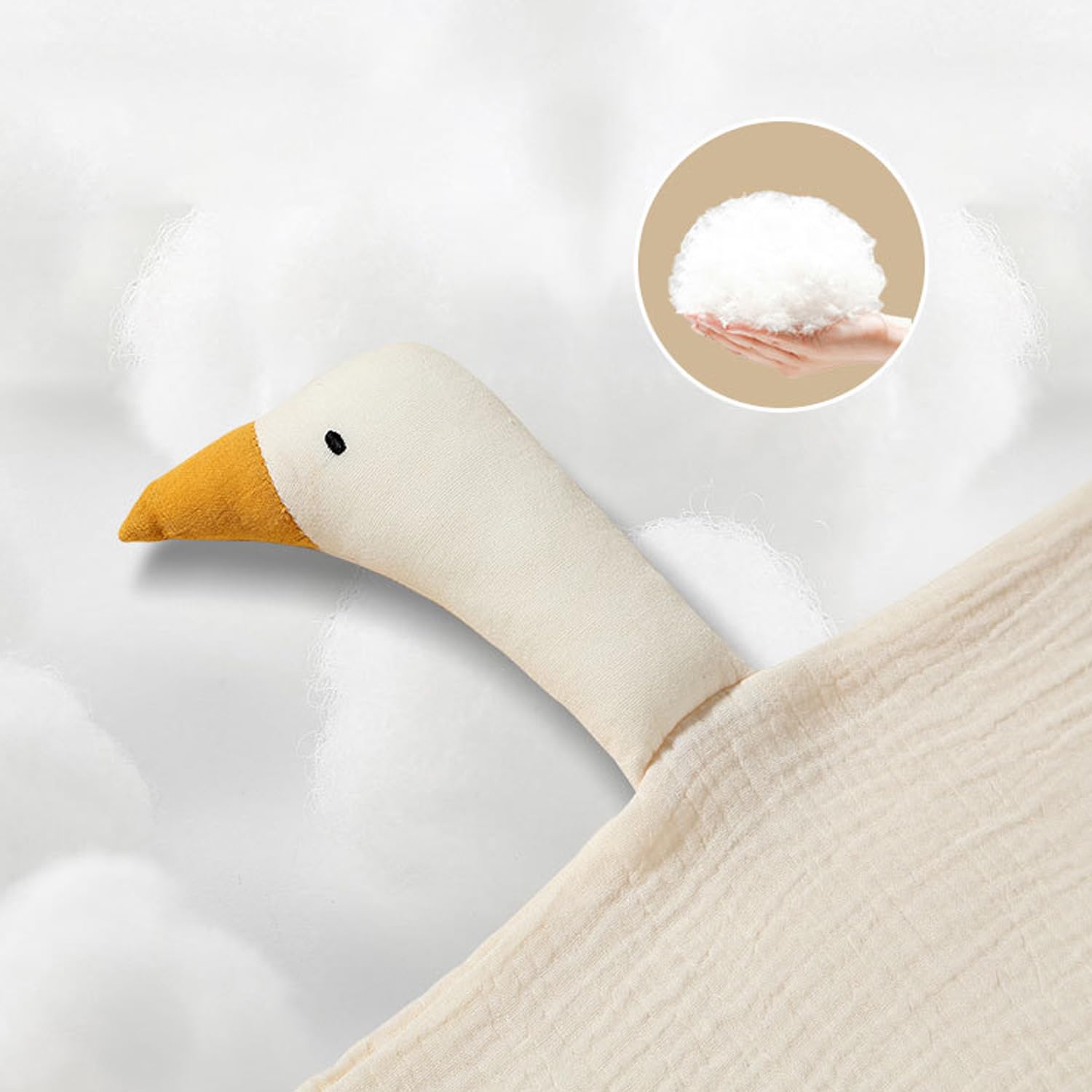 FOMAISELF cotton muslin texture feels soft and breathable against delicate skin.