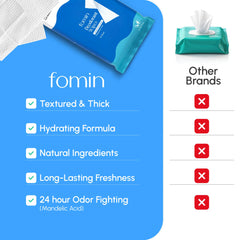FOMIN wipe ready for full body use for on the go freshness