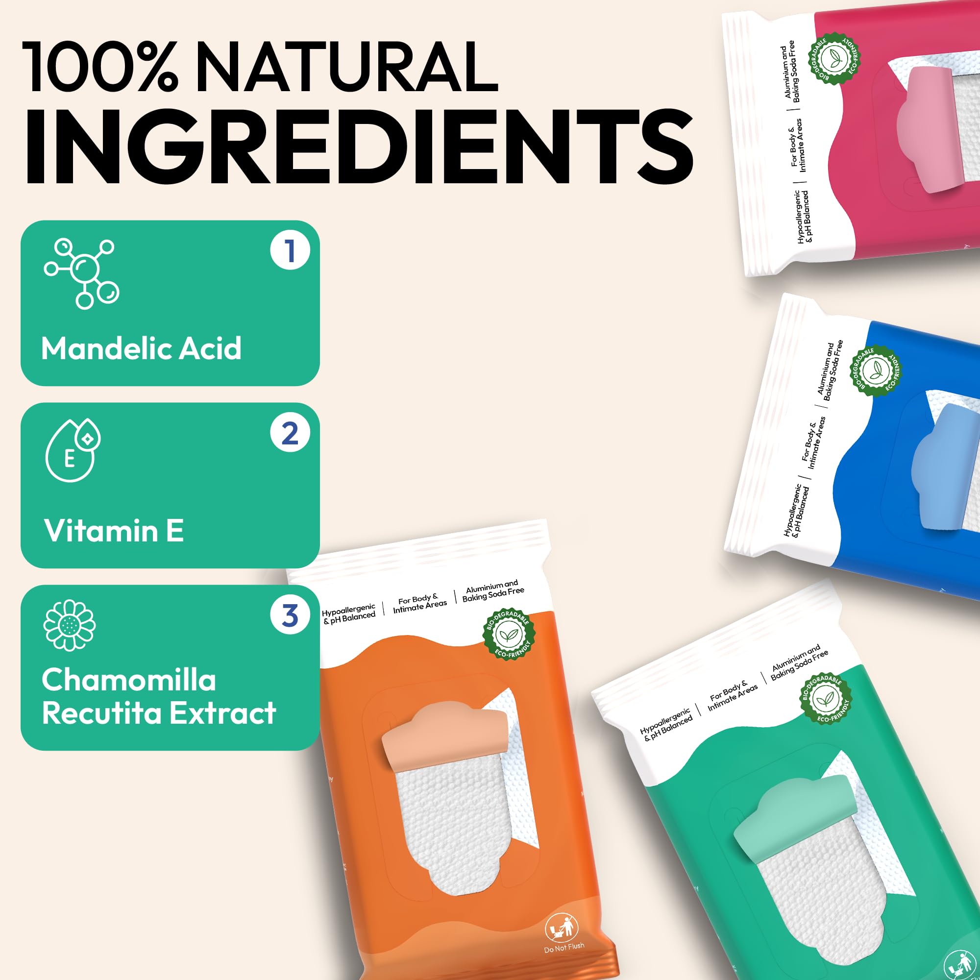 Hypoallergenic FOMIN wipes suitable for sensitive skin