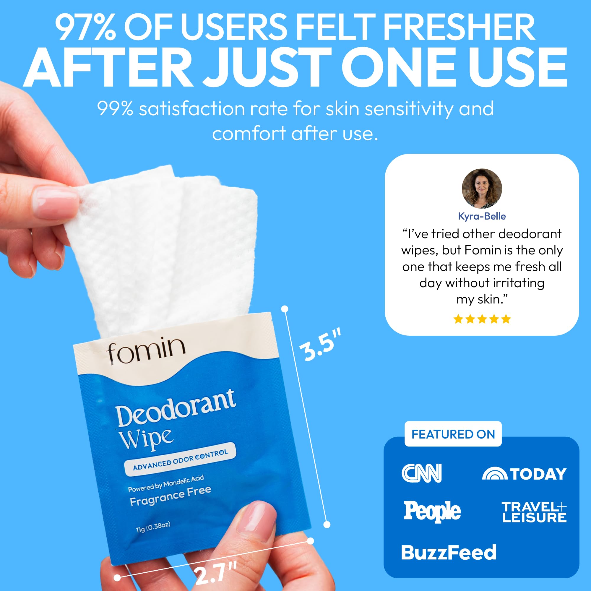 FOMIN biodegradable wipes in plastic-free packaging support eco-conscious choices.