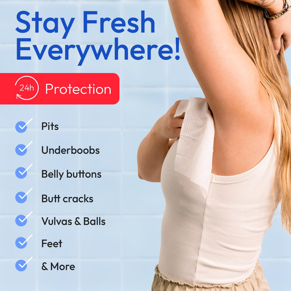 FOMIN pH-balanced body wipes provide gentle cleansing for sensitive areas.