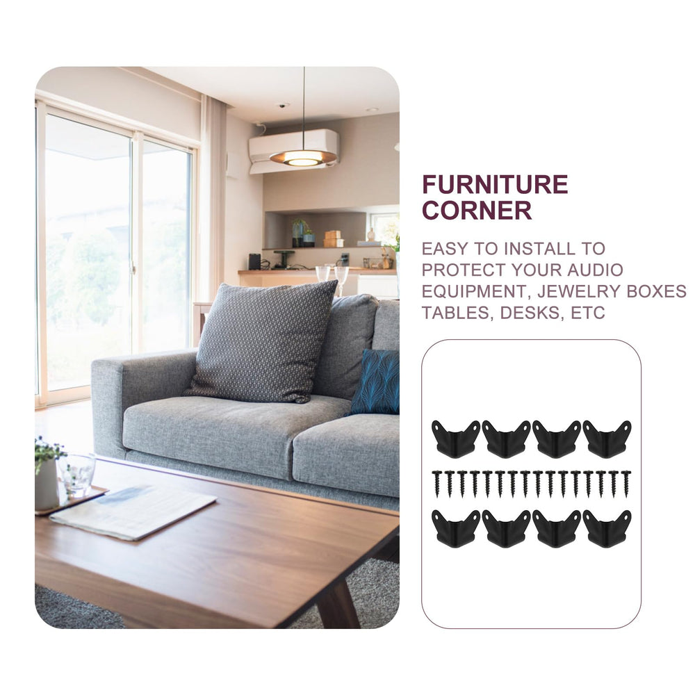 FOMIYES metal corner guards for furniture prevent nicks.
