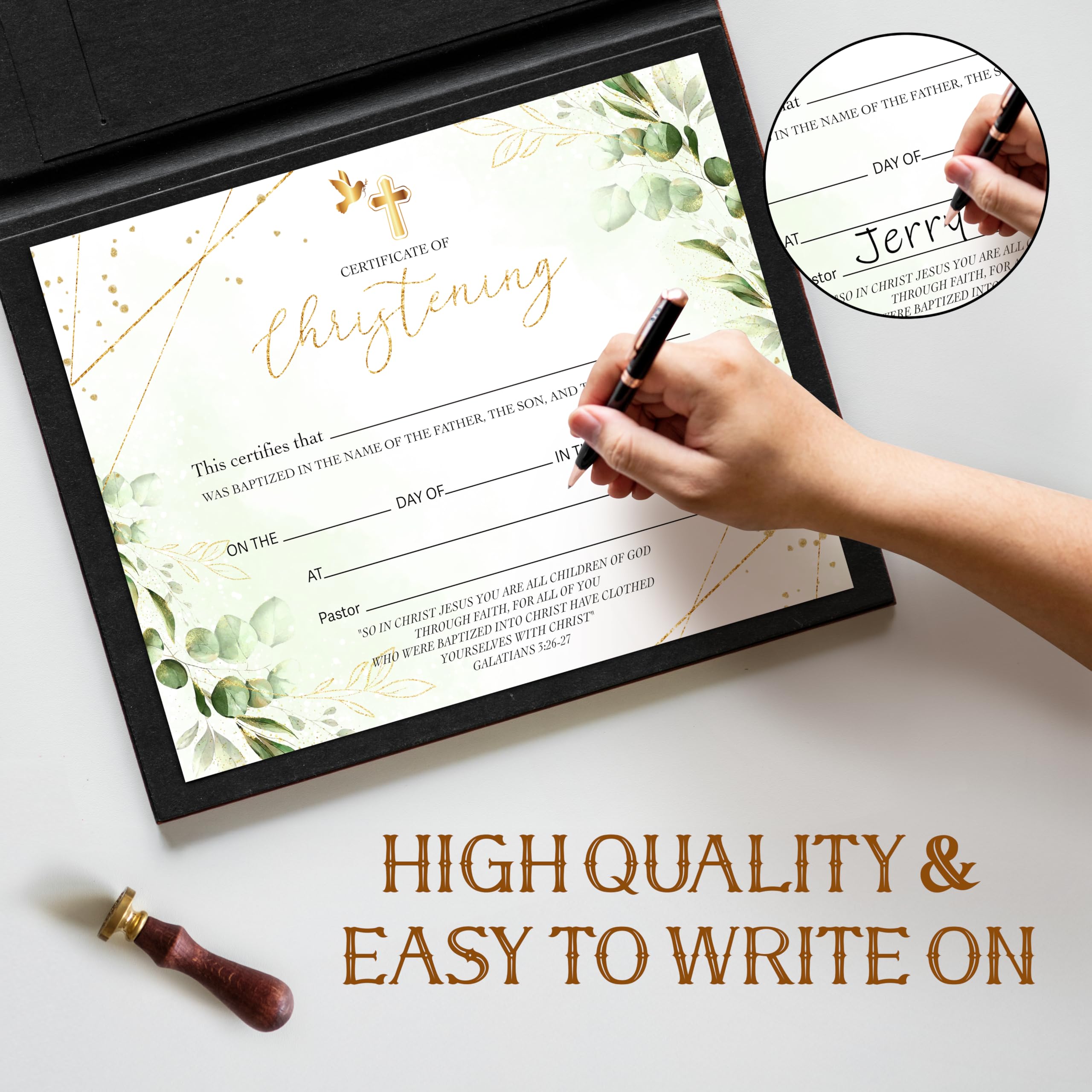 Foosproea baby certificate fields clear layout easy to fill with personalized details