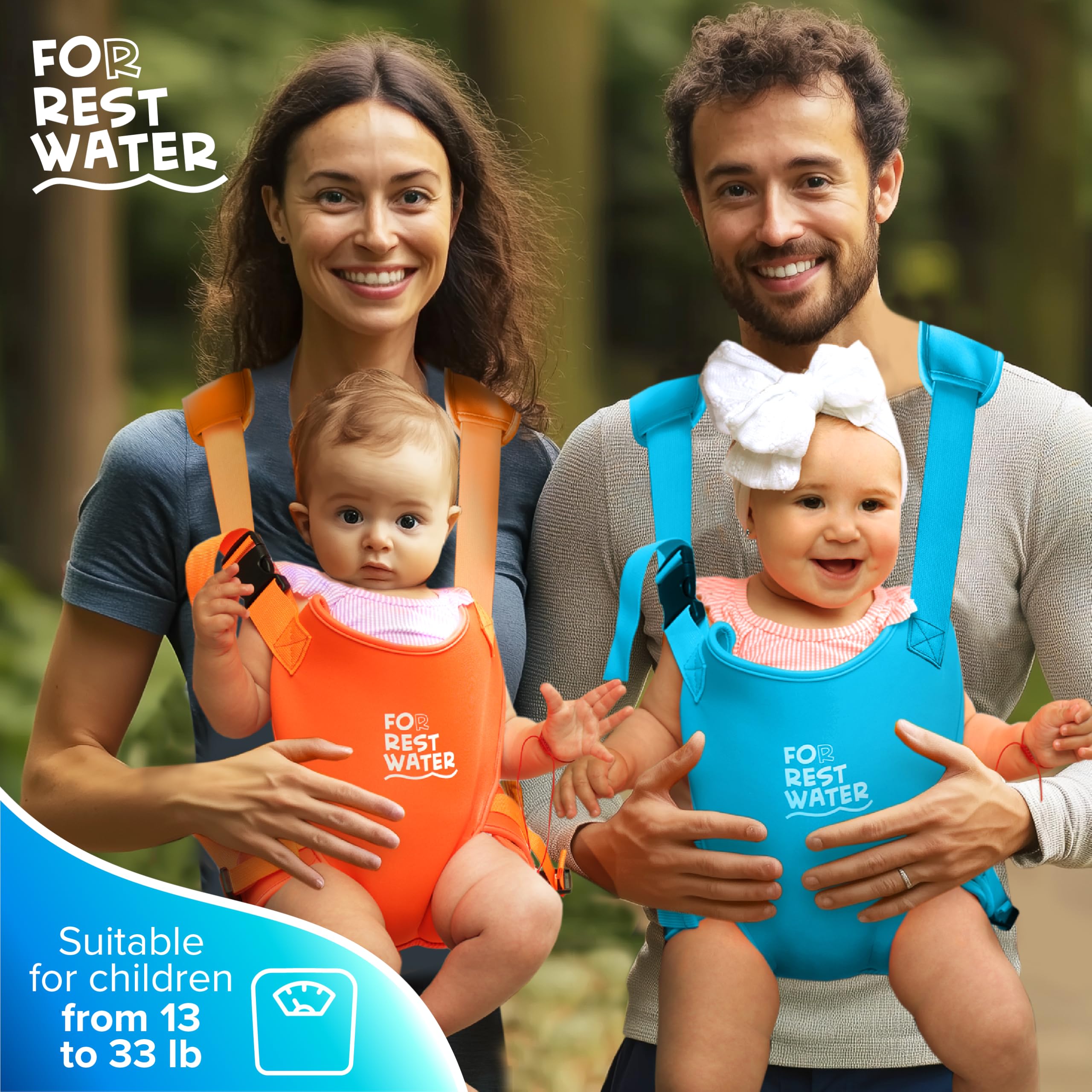 FOR REST WATER quick-on/off design highlights easy wear on busy days