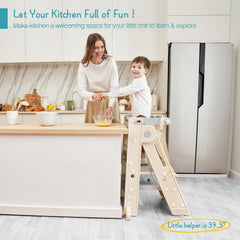 Forbena safety-net toddler tower with non-slip feet enhances secure stepping.