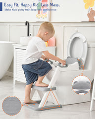 Forbena upgraded potty seat with triangle support and wider steps.