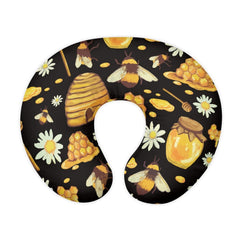 Forchrinse Bee Daisy nursing pillow cover texture closeup, soft breathable fabric.