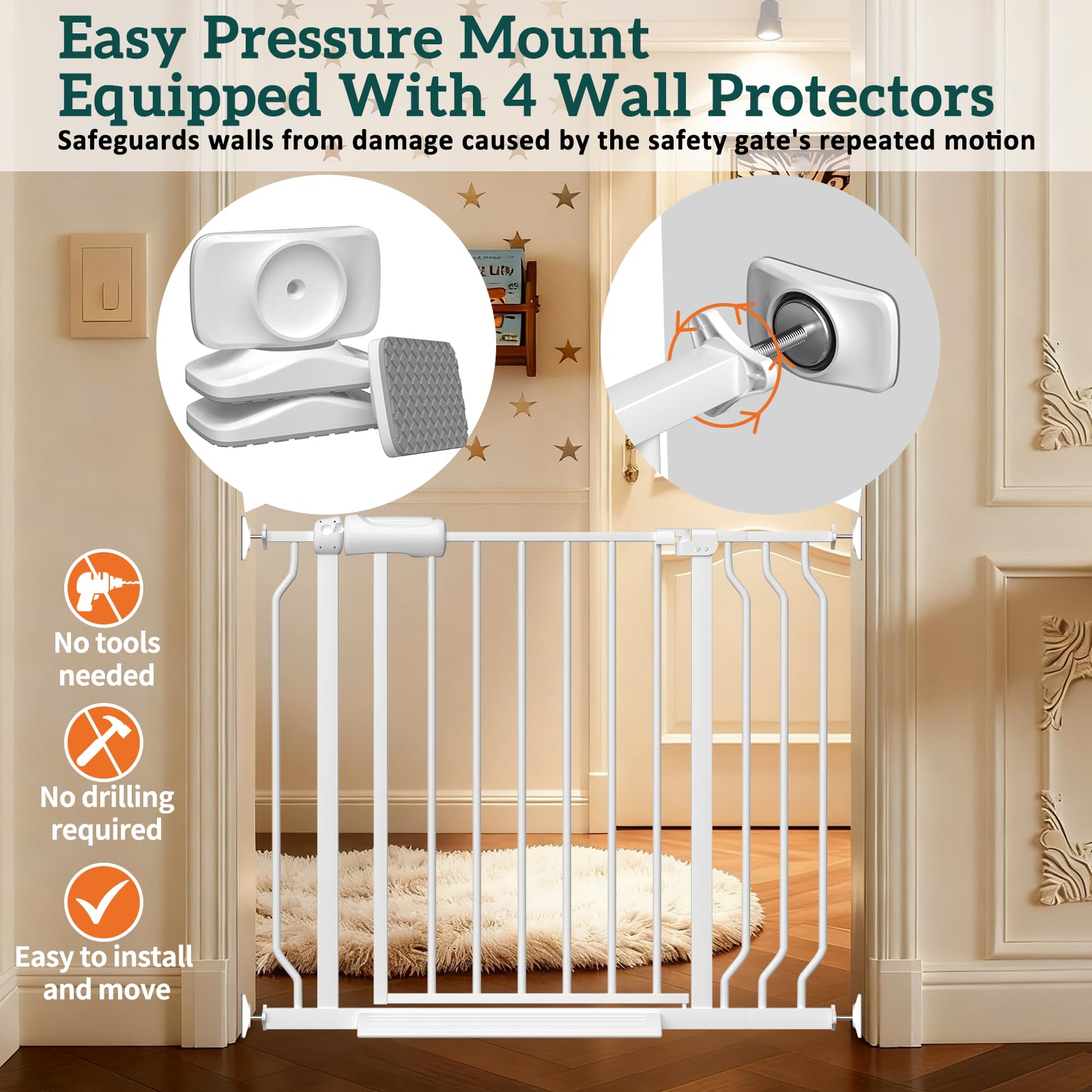 Foreng double locking system offers child safety and easy access.