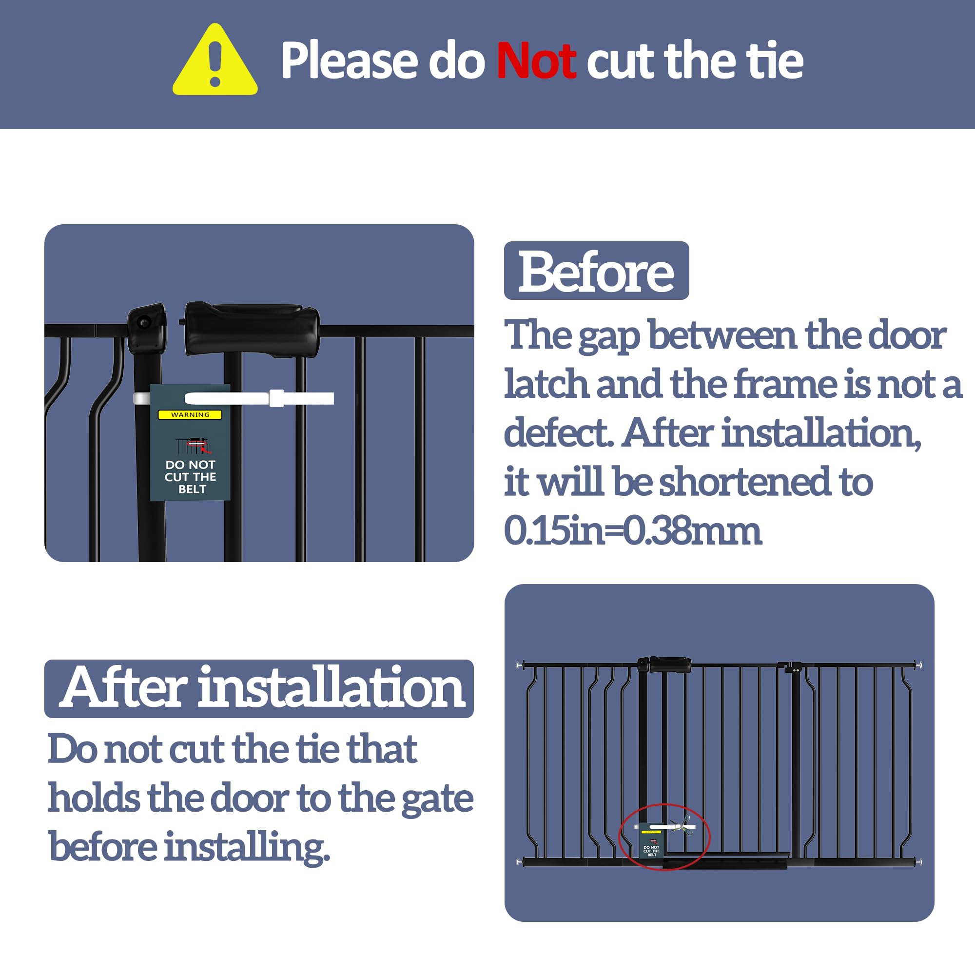 Foreng gate with wall protectors preventing wall damage during use