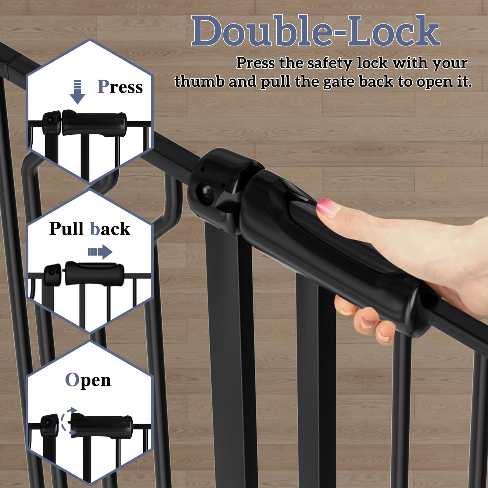 Foreng wide-width adjustment covers 52.76 to 85.82 inches for flexible placement.