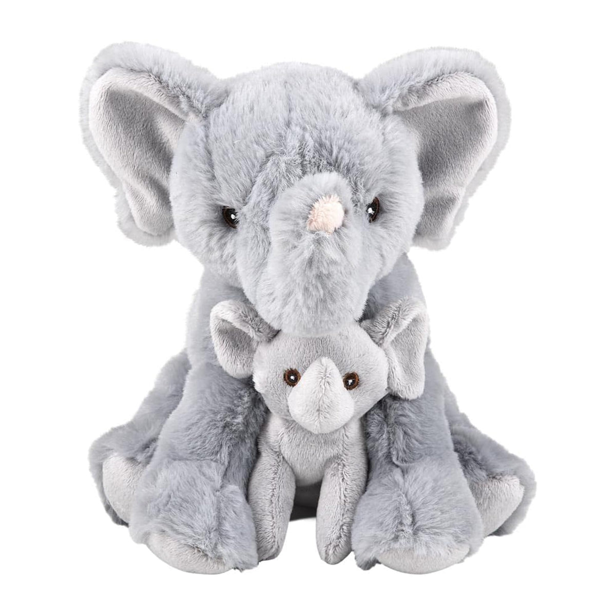 Forest & Twelfth mom-and-baby elephant plush ready for bedtime comfort.