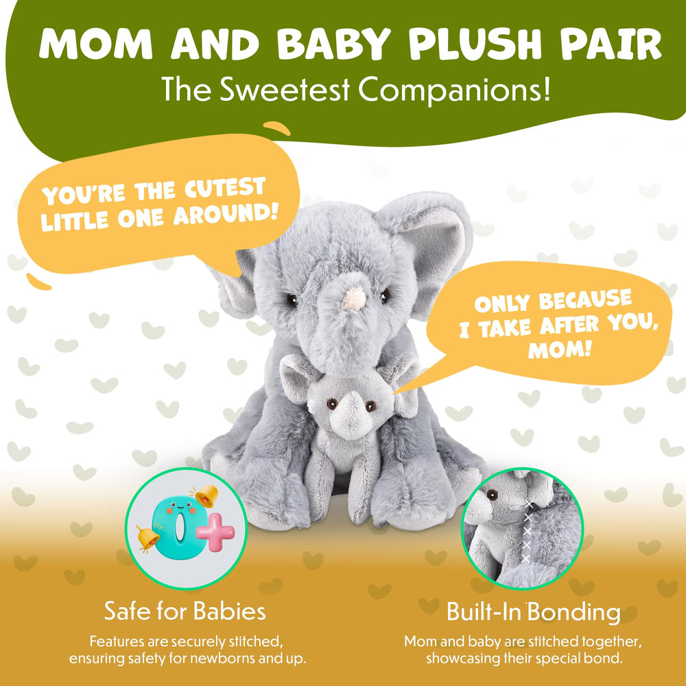 Forest & Twelfth 9.5-inch elephant toy, a thoughtful baby shower gift.