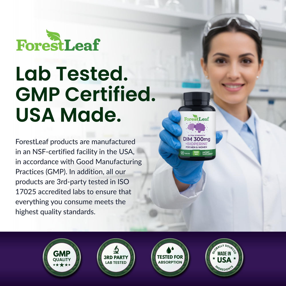 ForestLeaf delayed-release capsules designed for steady nutrient delivery.