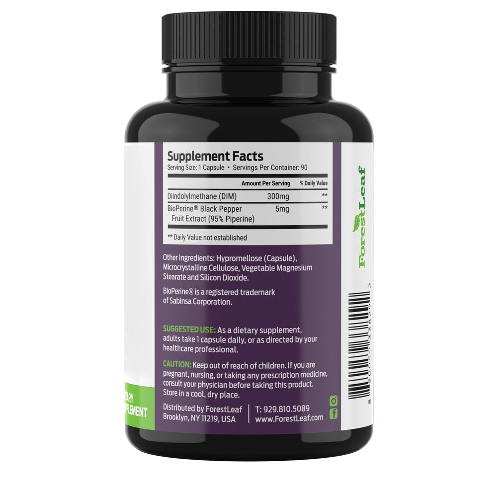 ForestLeaf 90-count bottle highlighting USA-made quality.