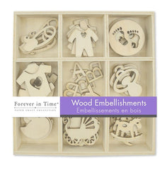 Forever in Time mini wood icons rocking-horse add whimsy to cards, journals, and gift toppers.