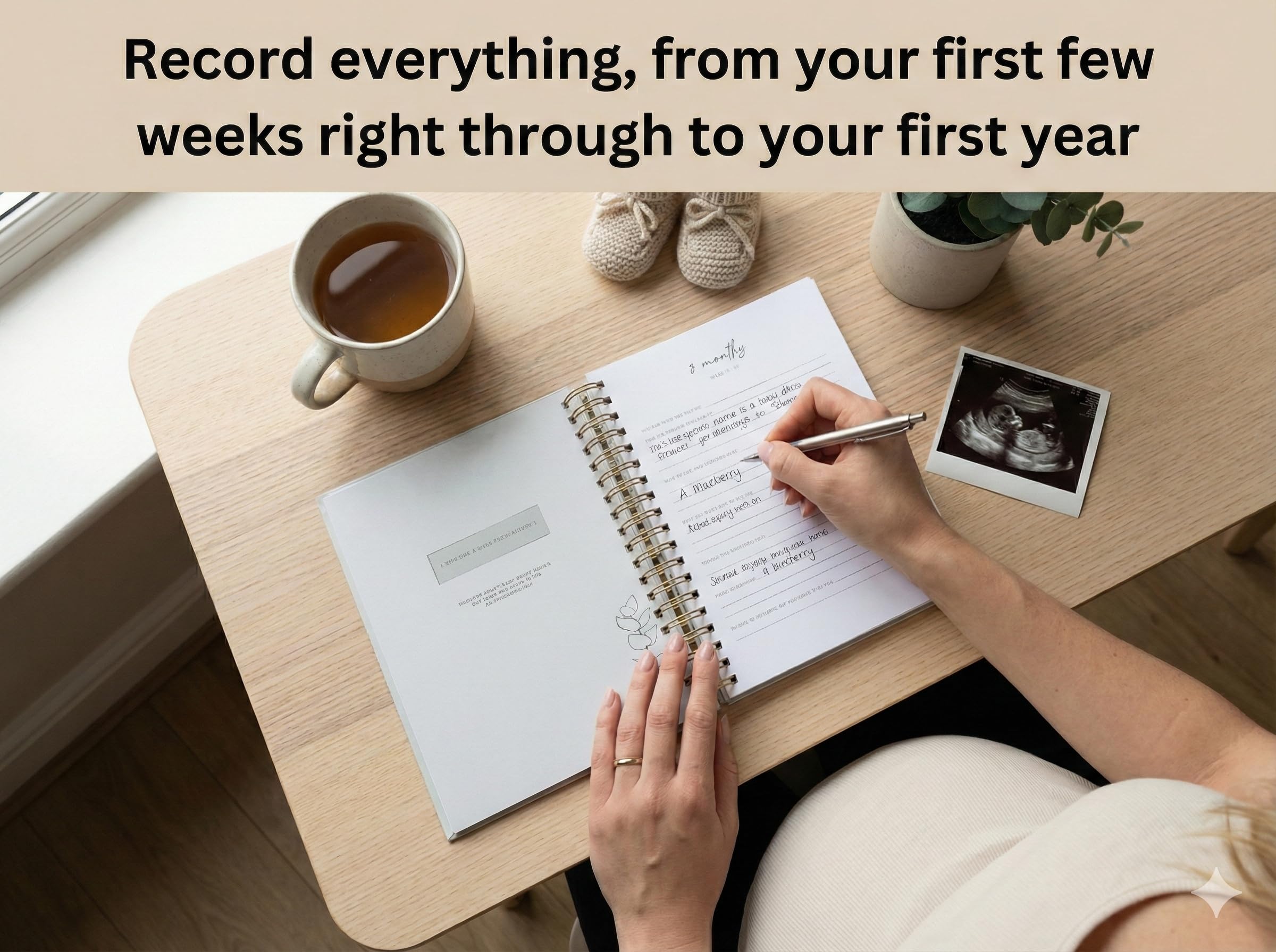 Forever Lily pregnancy journal hardcover ideal gift for moms-to-be.