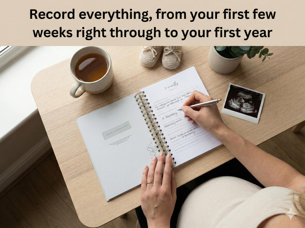 Forever Lily pregnancy journal hardcover ideal gift for moms-to-be.
