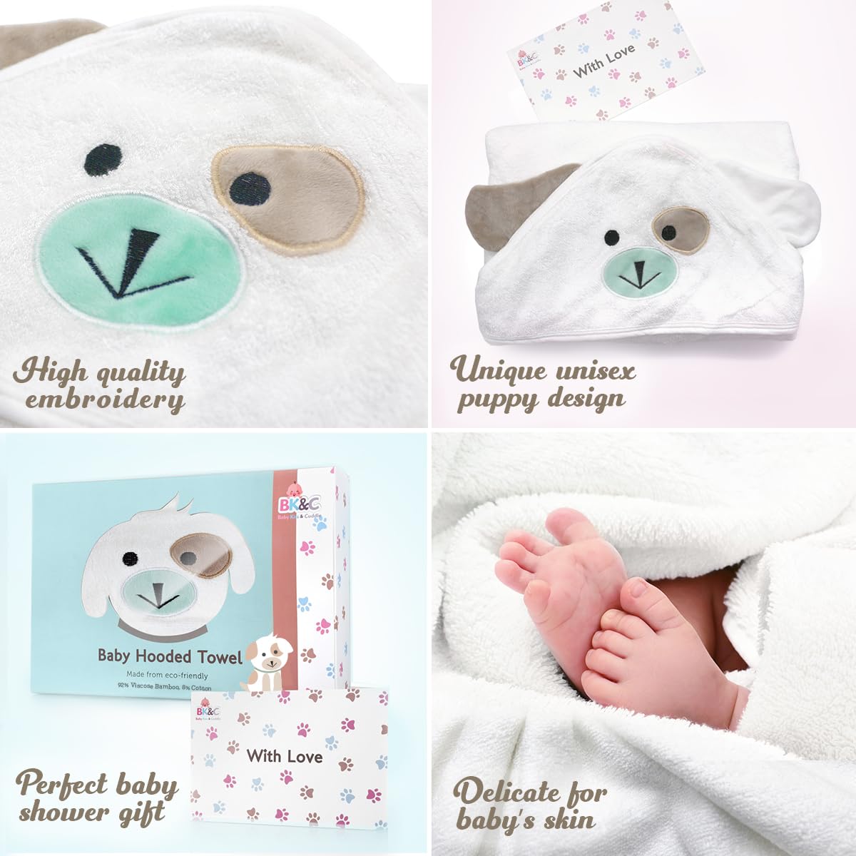 FOREVERPURE gender-neutral design towel suitable for boys and girls