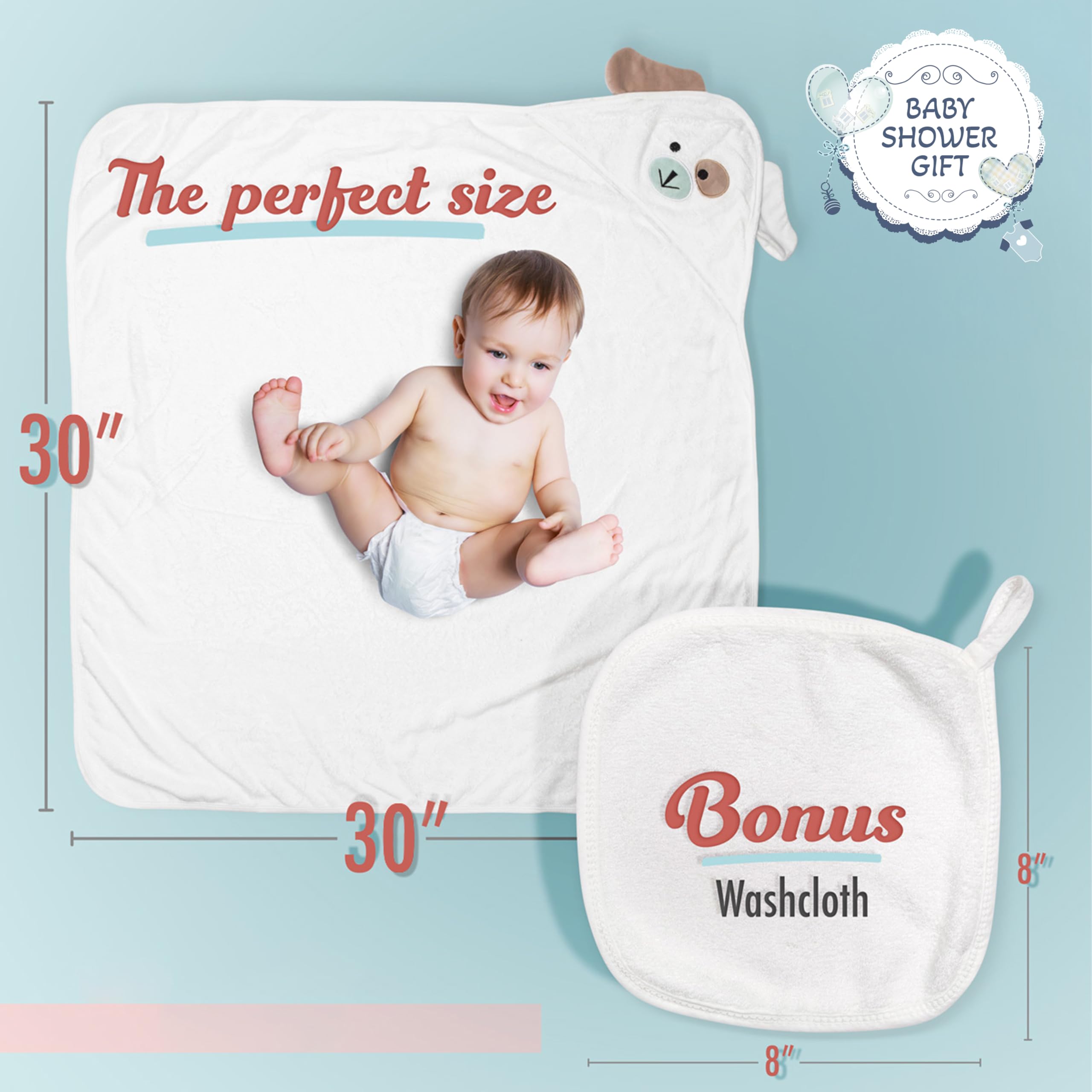 FOREVERPURE matching washcloths set completes bath routine