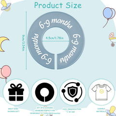 ForraFun closet dividers in modern cool colors brighten nursery organization