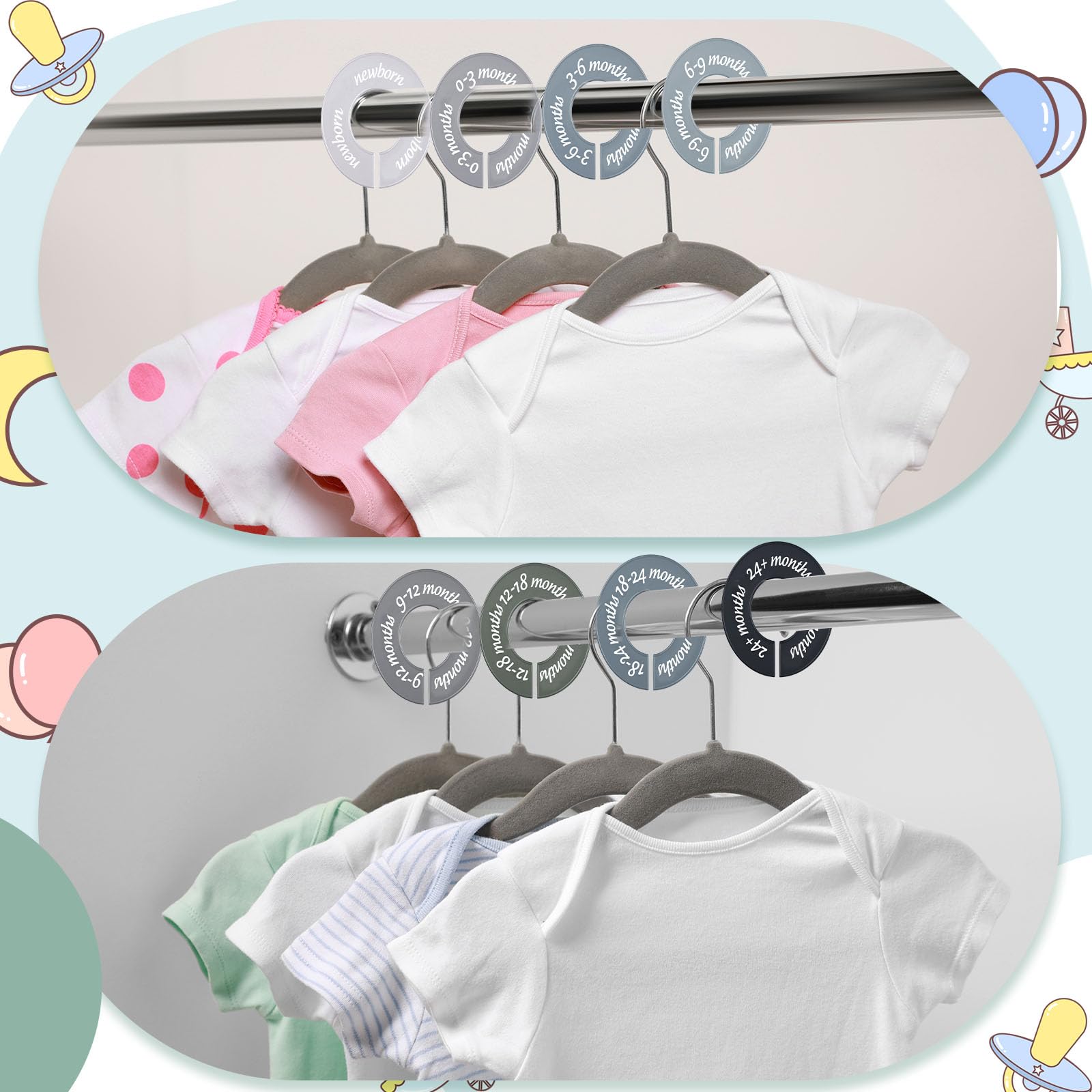 ForraFun baby dividers ideal for baby showers and nursery prep