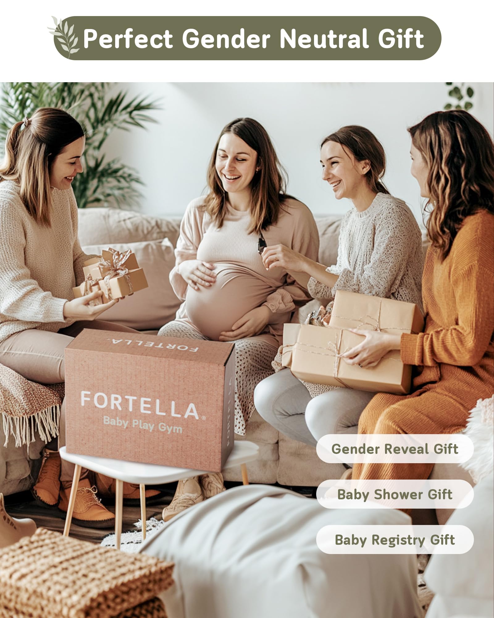 Fortella Baby Play Gym foldable design supports travel and compact storage when needed