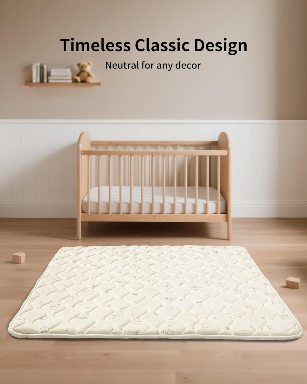 Fortella play mat suitable for crawling, tummy time, and picnics
