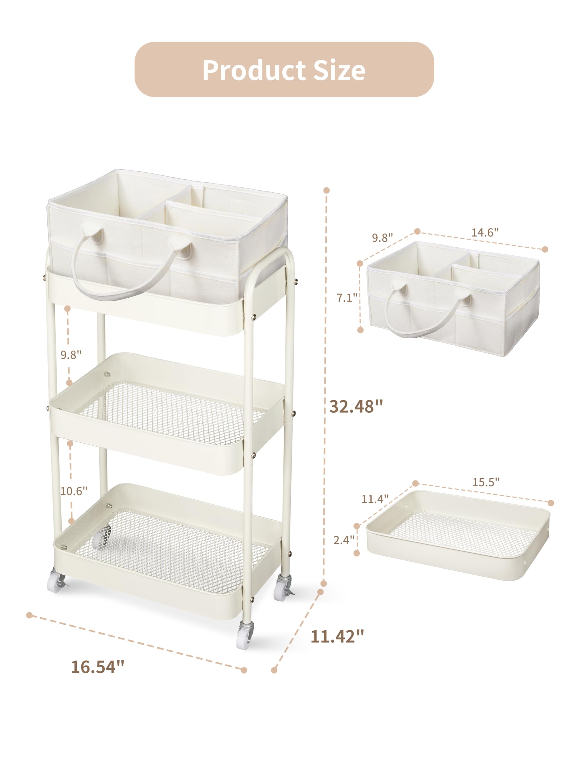 Fortella central mesh design with rounded edges for safe, accessible storage.