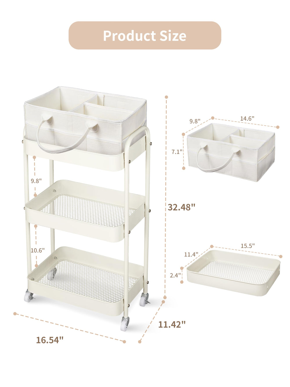 Fortella central mesh design with rounded edges for safe, accessible storage.
