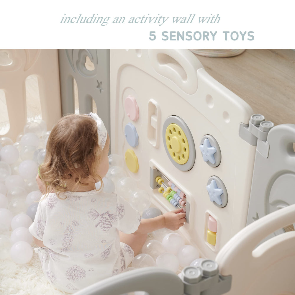 Fortella Cloud Castle whiteboard panel supports drawing and early learning moments.