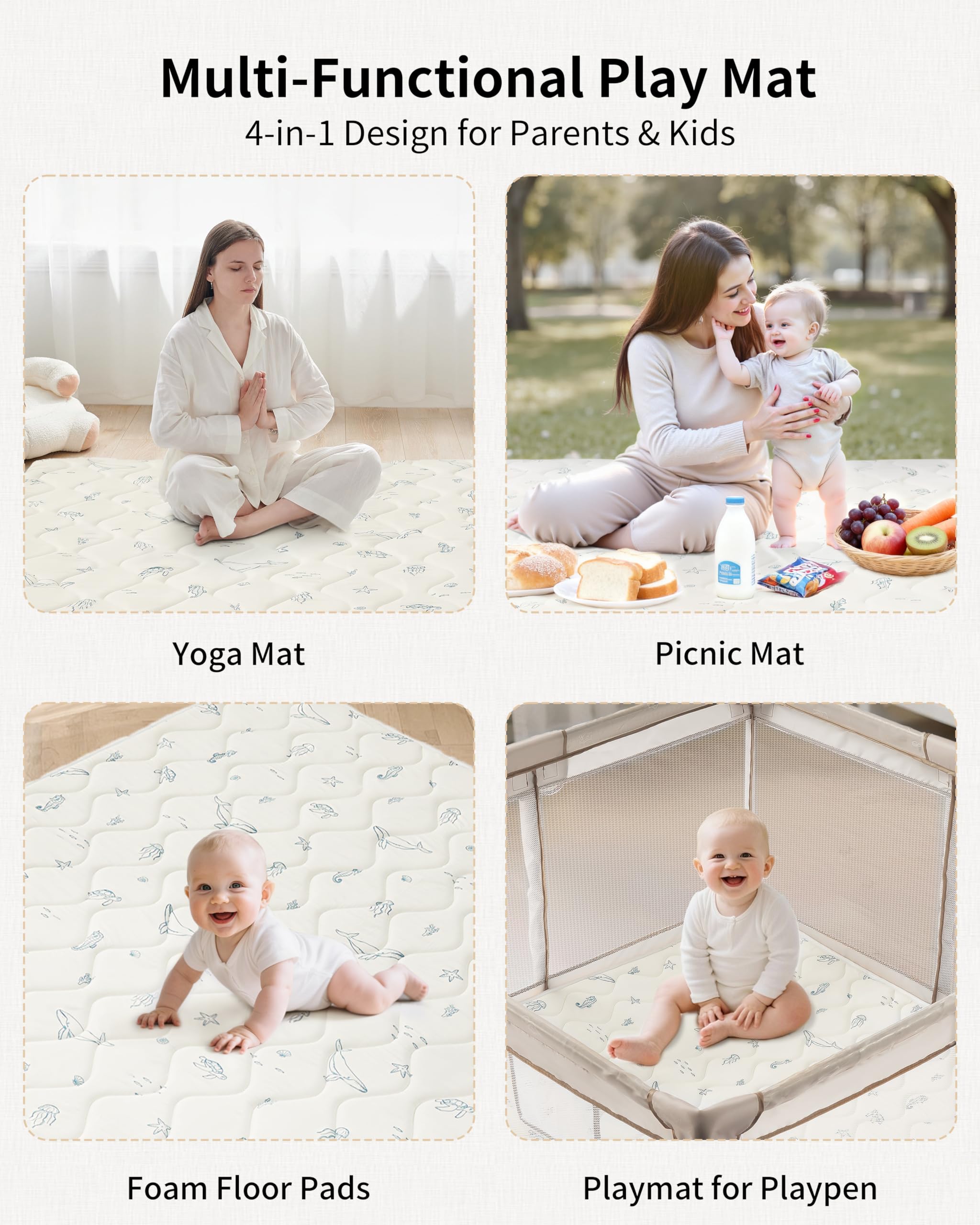 Fortella Play Mat in-use during tummy time to foster exploration