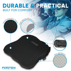 FORTEM breathable mesh cover enhances airflow to keep you cool on long trips