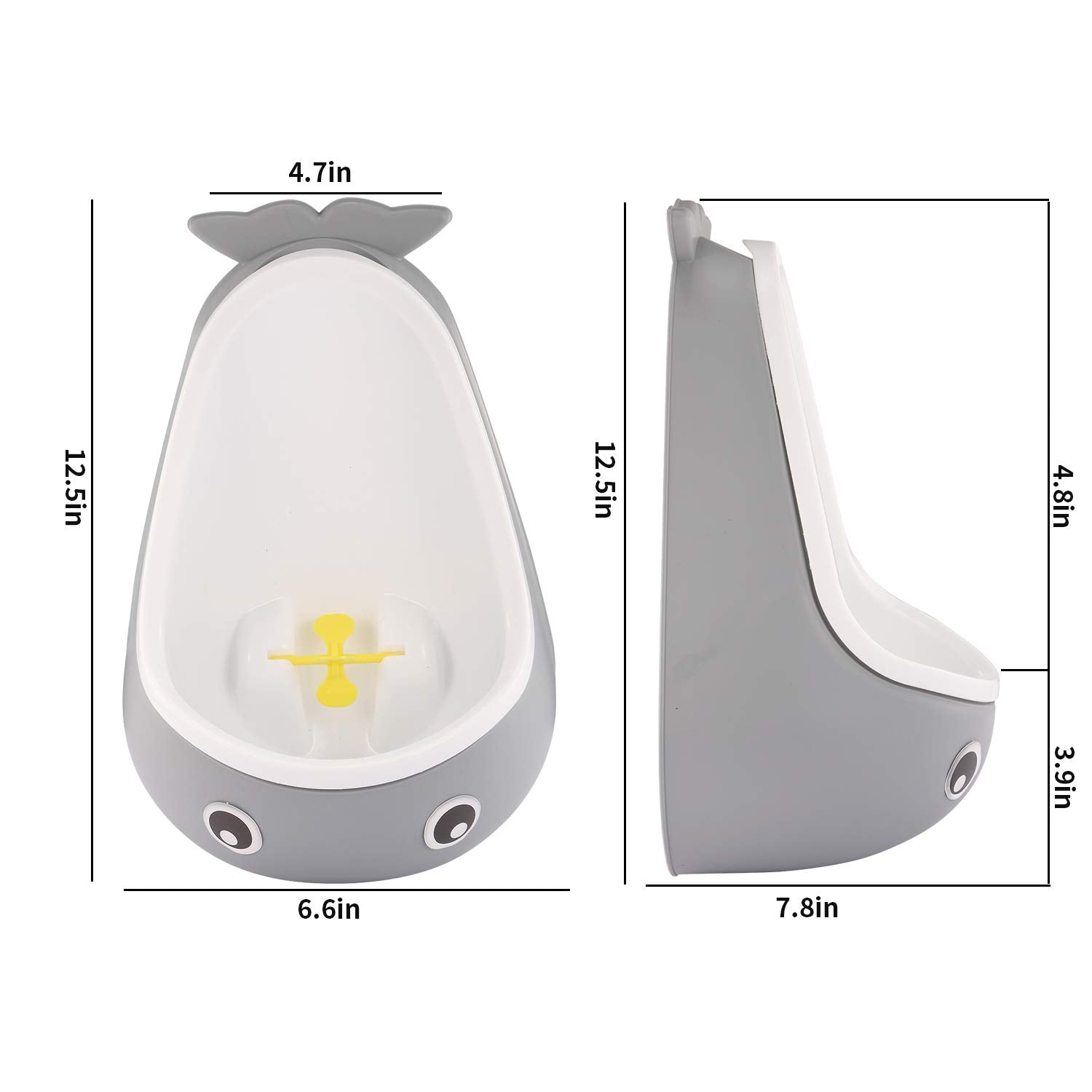 Foryee urinal aiming target detail highlighting the practice target.