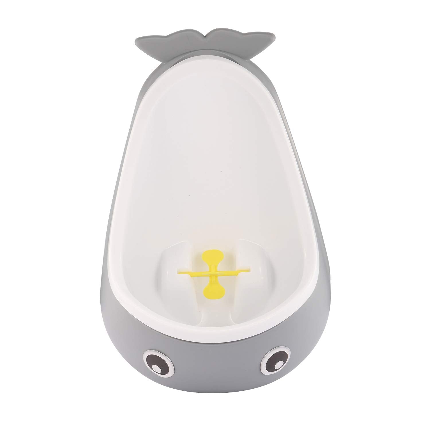 Foryee potty training urinal with whale design, front view, kid-friendly.