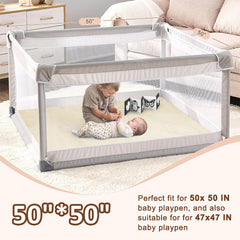Foryoomi Play Mat cognition book attachment supports early recognition during play.