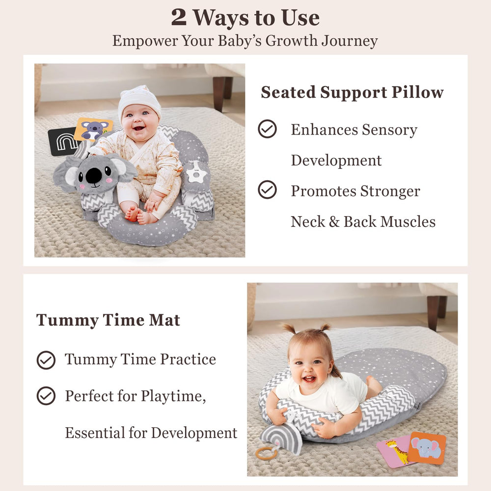 Foryoomi Koala seated support pillow provides stable comfy seating