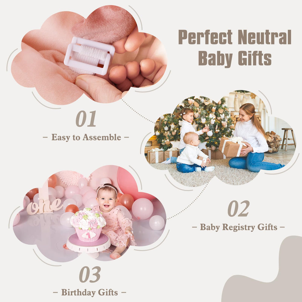 Foryoomi newborn-to-toddler pink play center designed for growing babies
