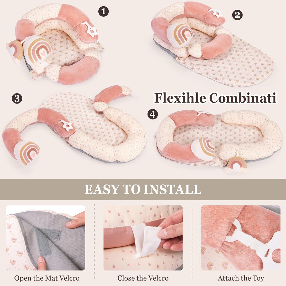 Foryoomi portable foldable mat travels easily for on-the-go play