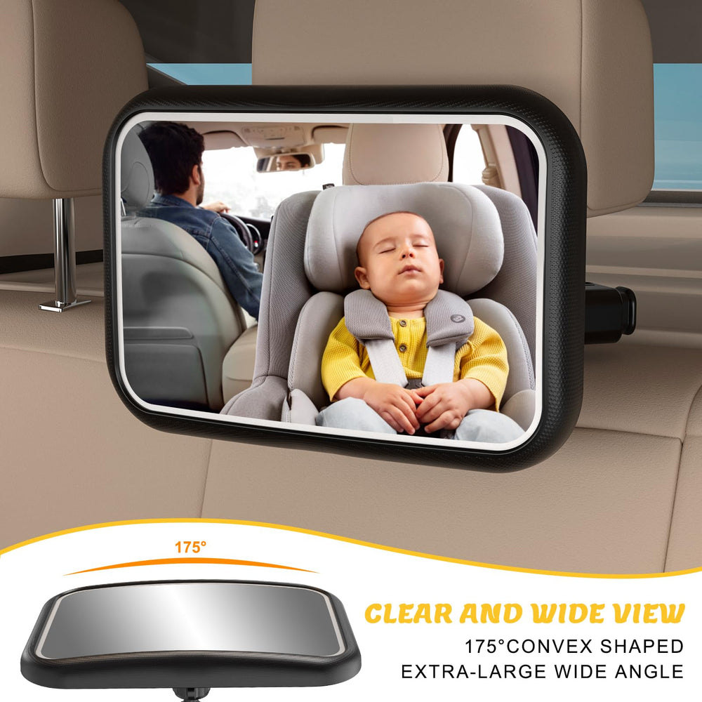 Fosucwin rechargeable battery keeps the mirror powered for long trips.
