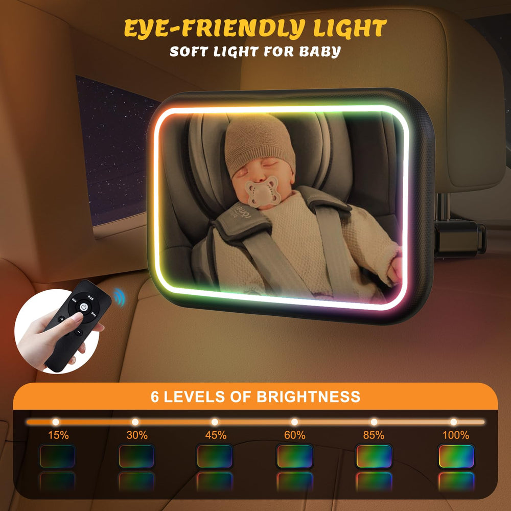 Fosucwin remote control lets you adjust brightness and mode from inside the car.