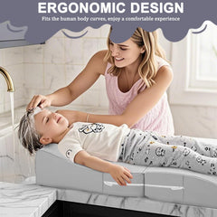 FOUXTEL ergonomic shampoo mat with neck support eases washing and reduces neck strain.