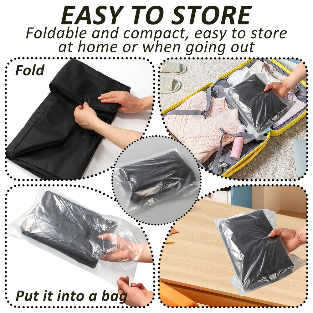 Foxtell black polyester bag designed for travel durability.