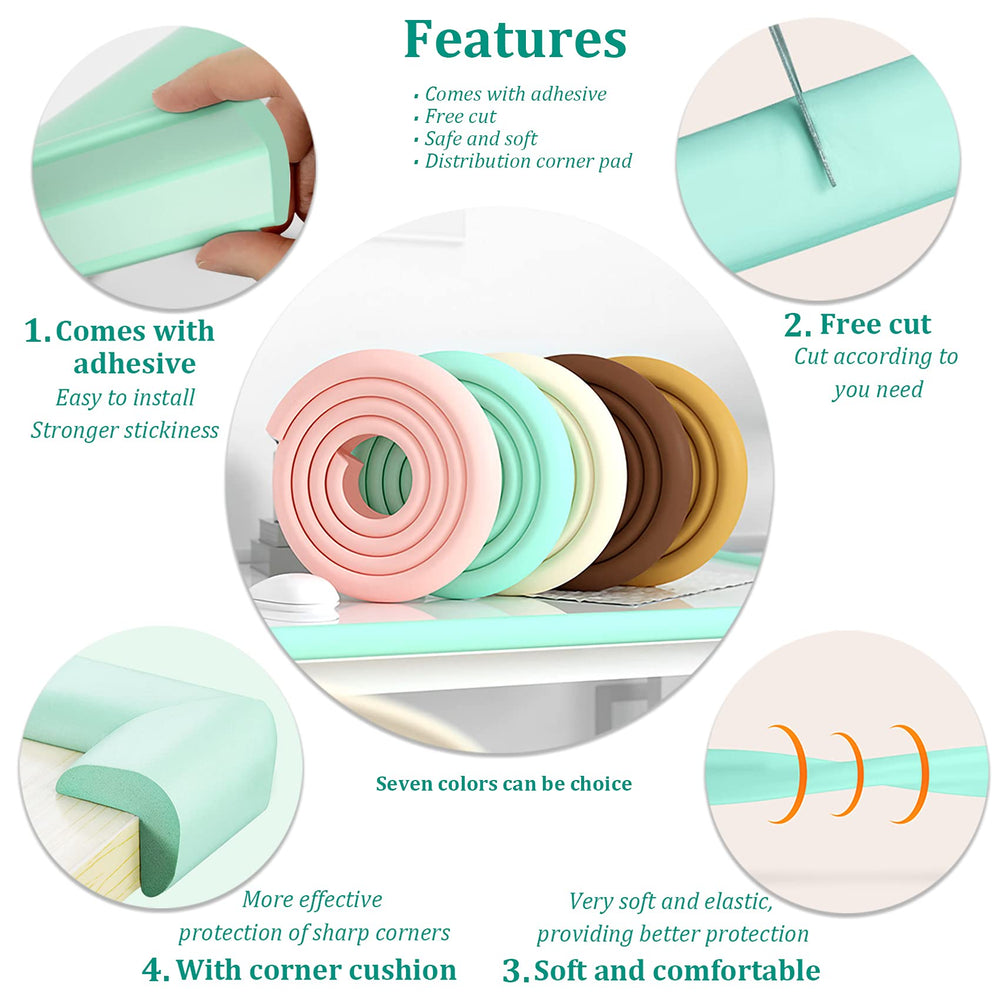 Fozobaiy cushioned edge guards reduce impact for children