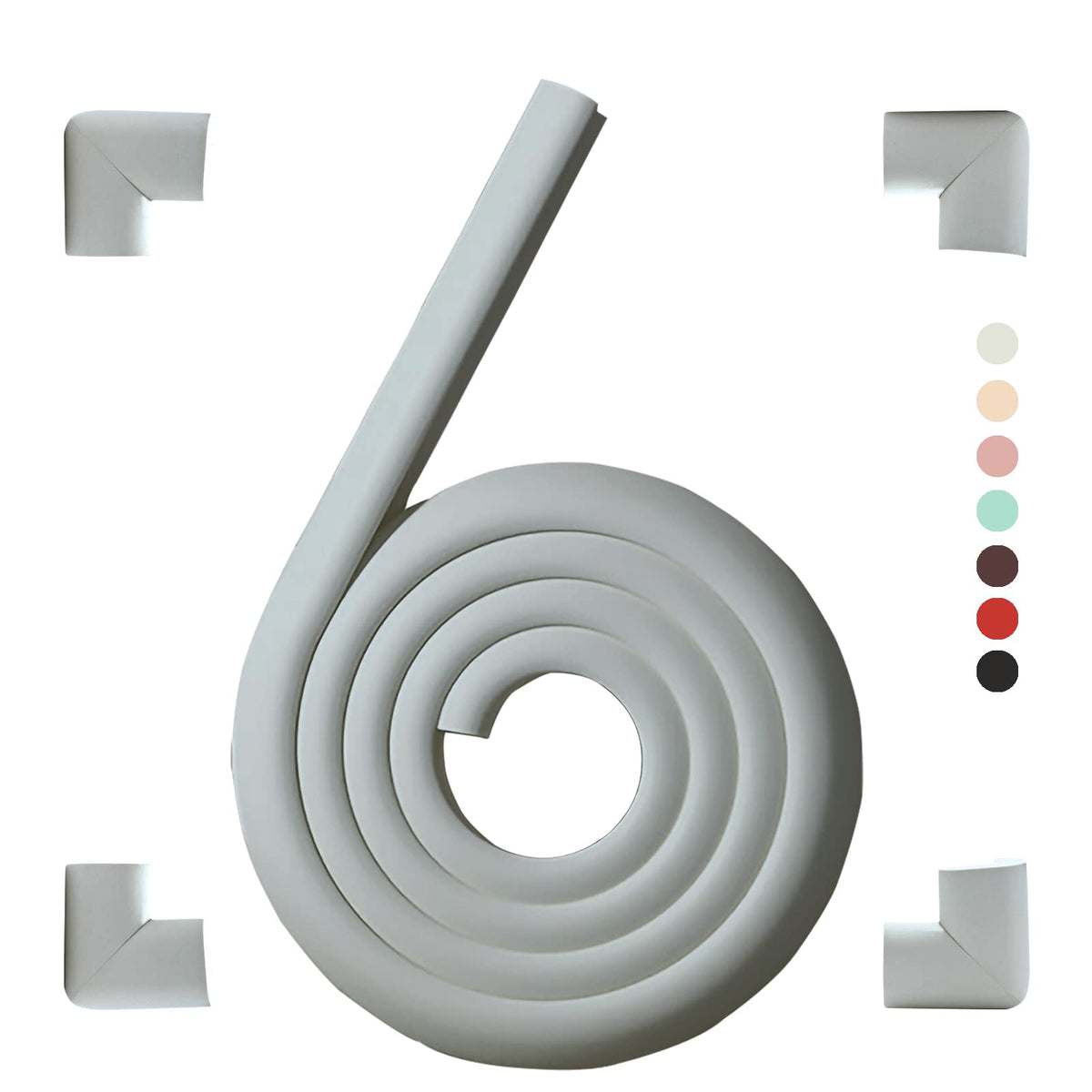 Fozobaiy edge bumper with four corner pads protecting furniture corners from bumps